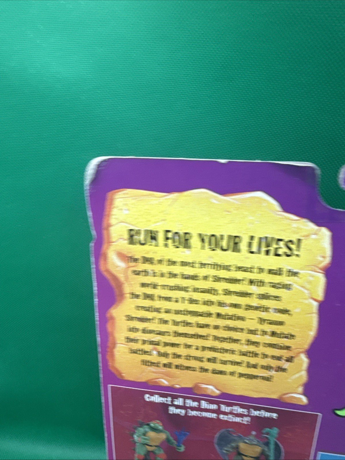 TMNT Tricera Mike NEW SEALED Dino Turtles 1997 Playmates on Card Michelangelo - toyscardscomics