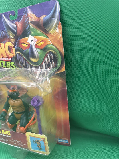 TMNT Tricera Mike NEW SEALED Dino Turtles 1997 Playmates on Card Michelangelo - toyscardscomics