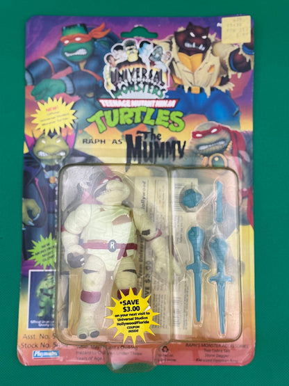TMNT Universal Monsters 1993 Raph The Mummy Teenage Mutant Ninja Turtles Unpunch - toyscardscomics