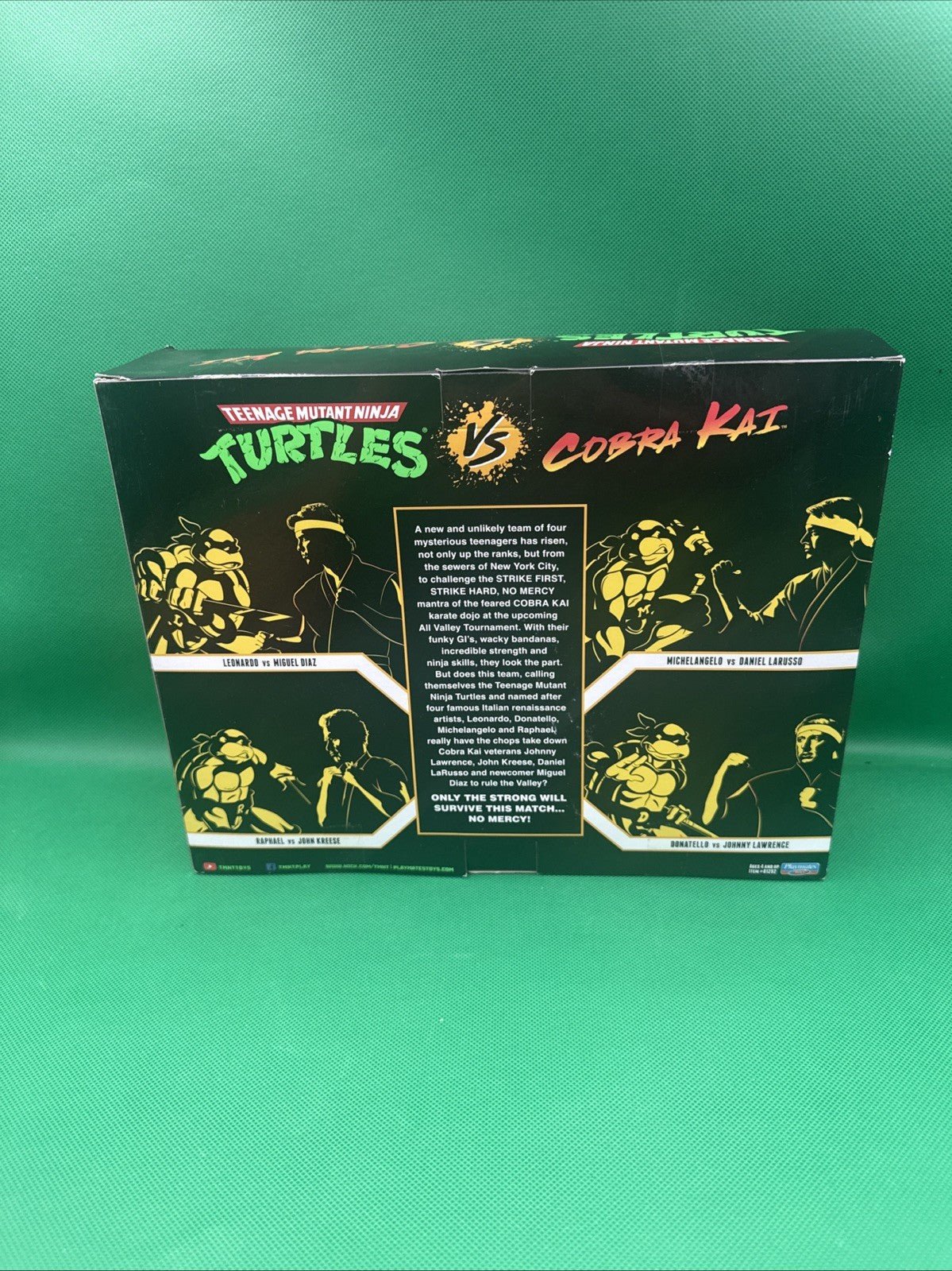TMNT vs Cobra Kai Raphael & John Kreese Action Figures (M.I.C) - toyscardscomics