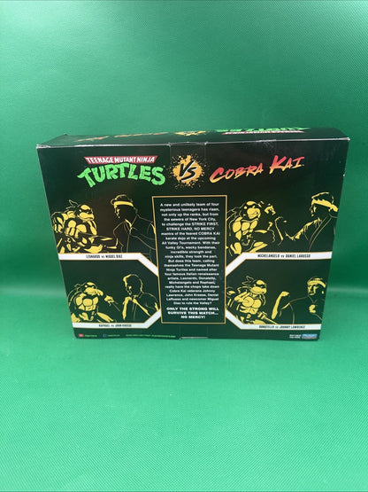 TMNT vs Cobra Kai Raphael & John Kreese Action Figures (M.I.C) - toyscardscomics