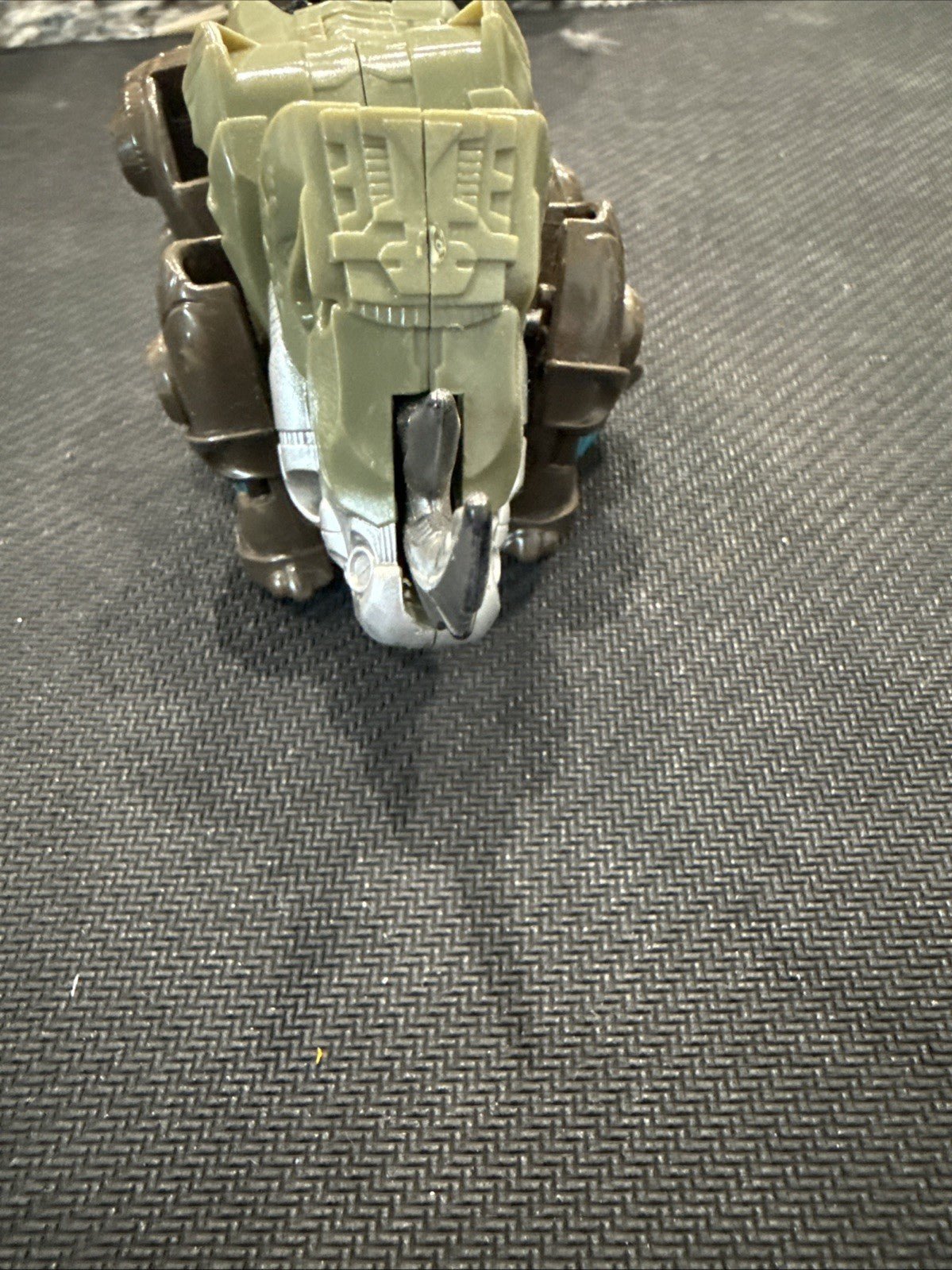 Transformers 2005 Cybertron Backstop Scout Class Figure Rhino Missing Key B16 - toyscardscomics