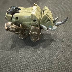 Transformers 2005 Cybertron Backstop Scout Class Figure Rhino Missing Key B16