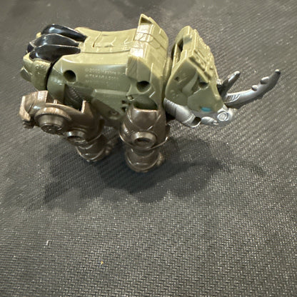 Transformers 2005 Cybertron Backstop Scout Class Figure Rhino Missing Key B16 - toyscardscomics