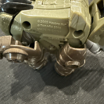 Transformers 2005 Cybertron Backstop Scout Class Figure Rhino Missing Key B16 - toyscardscomics