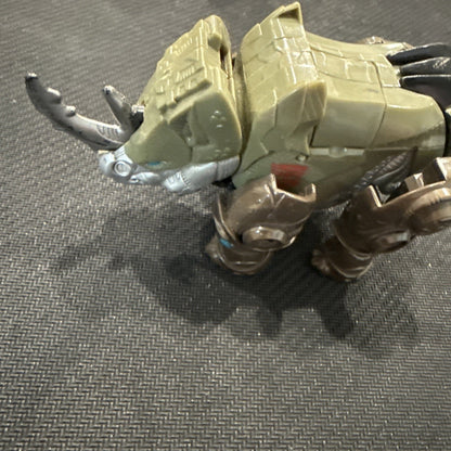 Transformers 2005 Cybertron Backstop Scout Class Figure Rhino Missing Key B16 - toyscardscomics