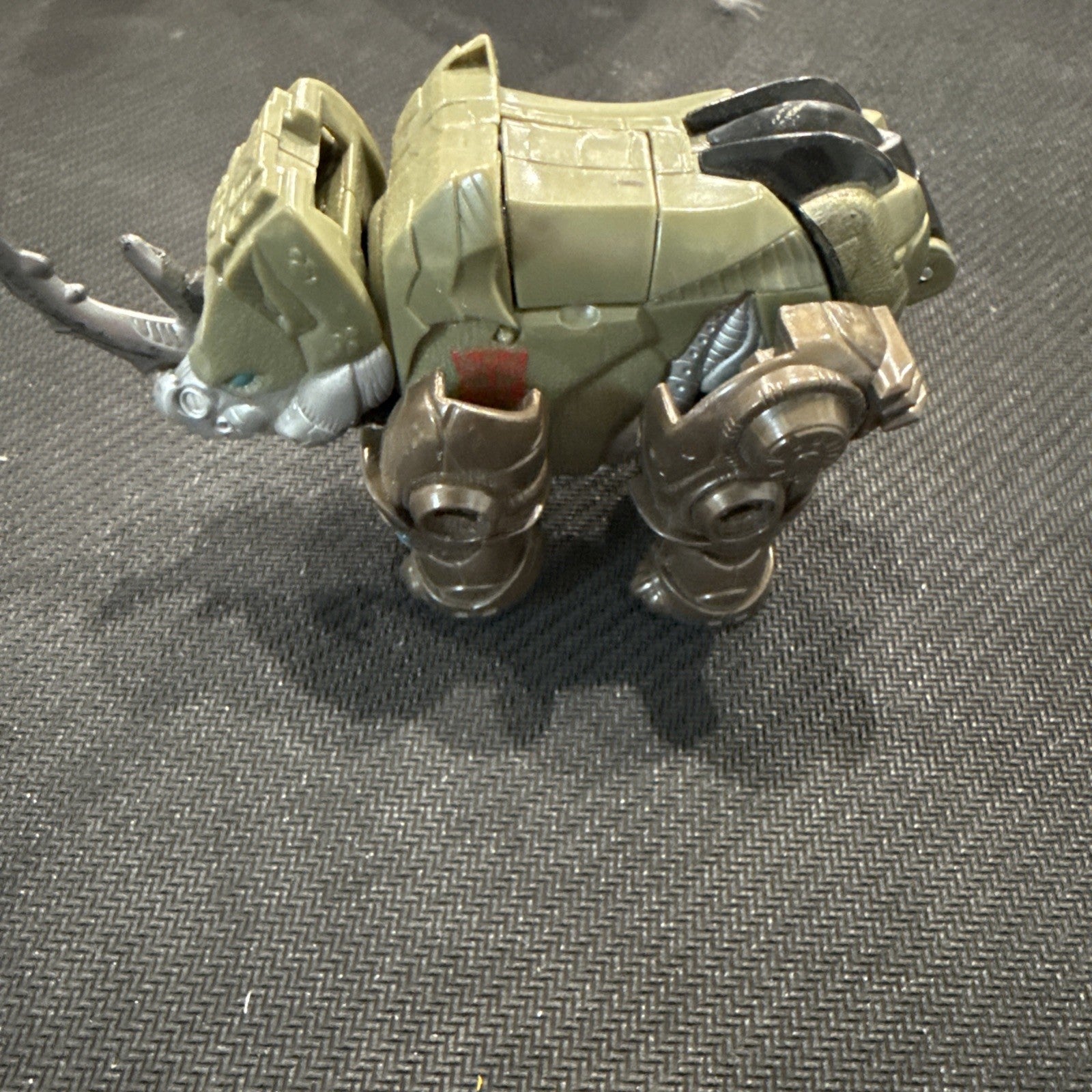 Transformers 2005 Cybertron Backstop Scout Class Figure Rhino Missing Key B16 - toyscardscomics