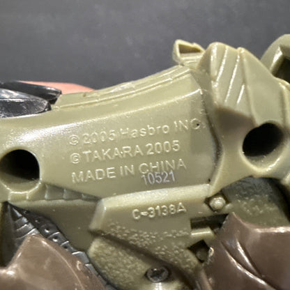 Transformers 2005 Cybertron Backstop Scout Class Figure Rhino Missing Key B16 - toyscardscomics