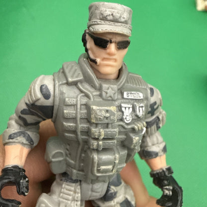 True Heroes Sentinel 1 Freedom Force GENERAL STEEL Action Figure - toyscardscomics