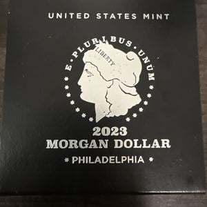 US Mint 2023 Uncirculated Morgan SILVER Dollar Coin, Box