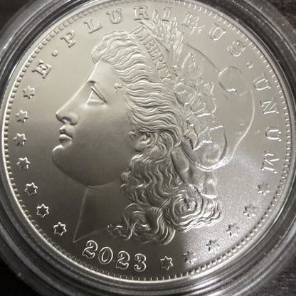 US Mint 2023 Uncirculated Morgan SILVER Dollar Coin, Box - toyscardscomics