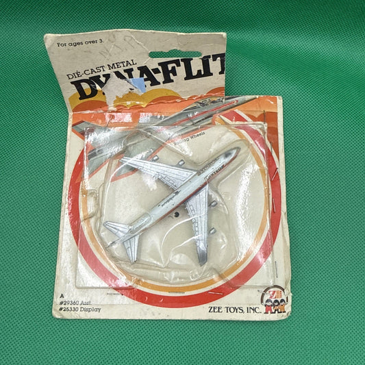 Vintage 1982 Dyna - Flites Diecast Model United Airlines Airplane 737 - toyscardscomics