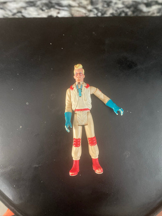 Vintage 1987 Kenner The Real Ghostbusters Fright Feature EGON SPENGLER Figure - toyscardscomics
