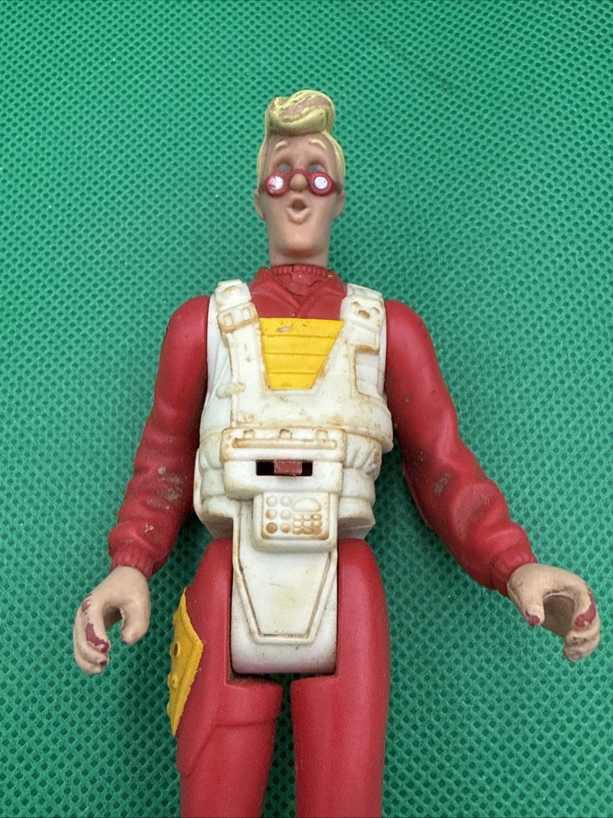 Vintage 1988 Kenner Real Ghostbusters Egon Spengler Screaming Heroes Figure - toyscardscomics