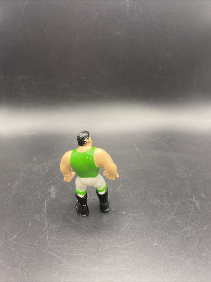 VINTAGE 1990s WWF/WWE JUSTIN PRODUCTS THE BUSHWAKERS LUKE MINI ACTION FIGURE - toyscardscomics