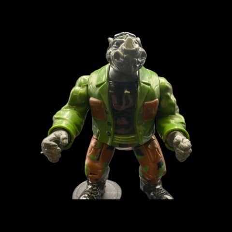 Vintage 1992 Turtle Mutations Mutatin Rocksteady TMNT - toyscardscomics