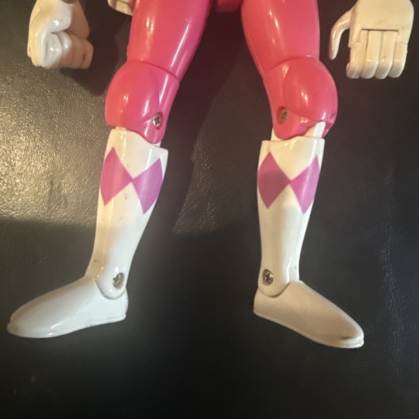 Vintage 1994 Bandai Power Rangers Karate Kick Pink Ranger 8" Action Figure Kim - toyscardscomics