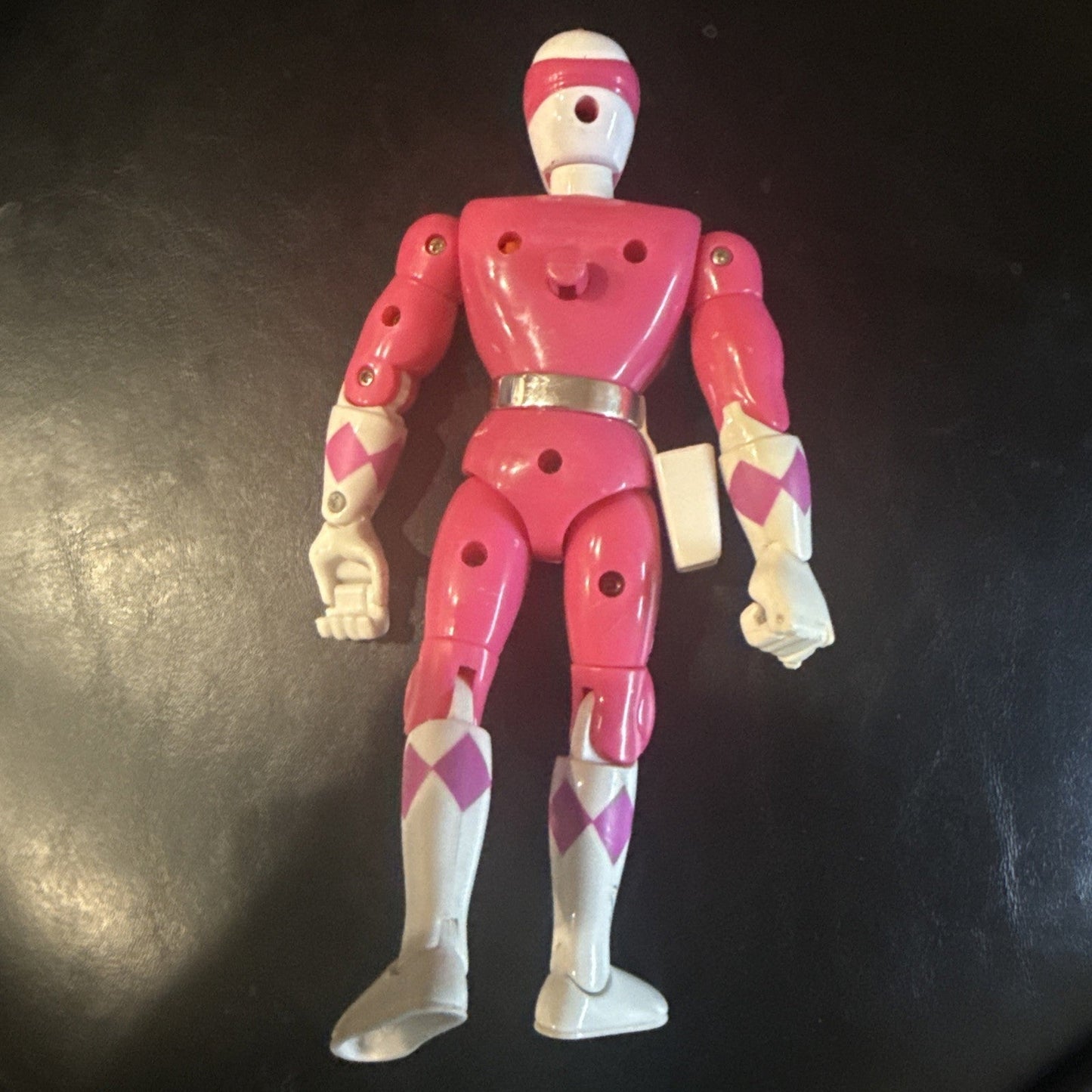 Vintage 1994 Bandai Power Rangers Karate Kick Pink Ranger 8" Action Figure Kim - toyscardscomics
