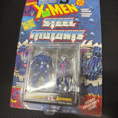 Vintage 1994 Toybiz Diecast X - Men Steel Mutants Apocalypse vs Archangel MOC NEW - toyscardscomics