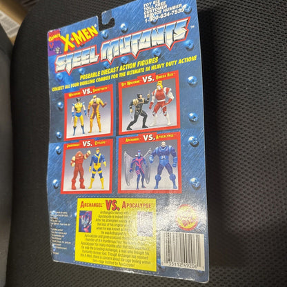 Vintage 1994 Toybiz Diecast X - Men Steel Mutants Apocalypse vs Archangel MOC NEW - toyscardscomics