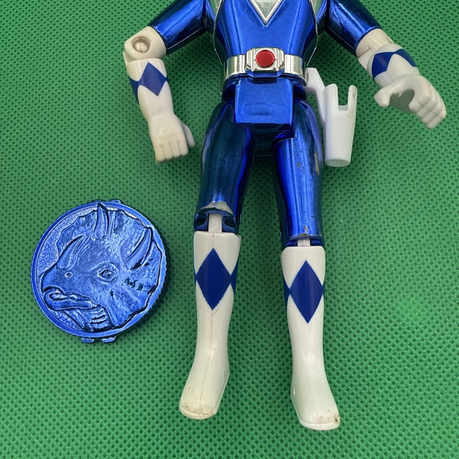 Vintage 1995 Bandai Power Rangers Movie, Blue Ranger, 5.5" figure - toyscardscomics