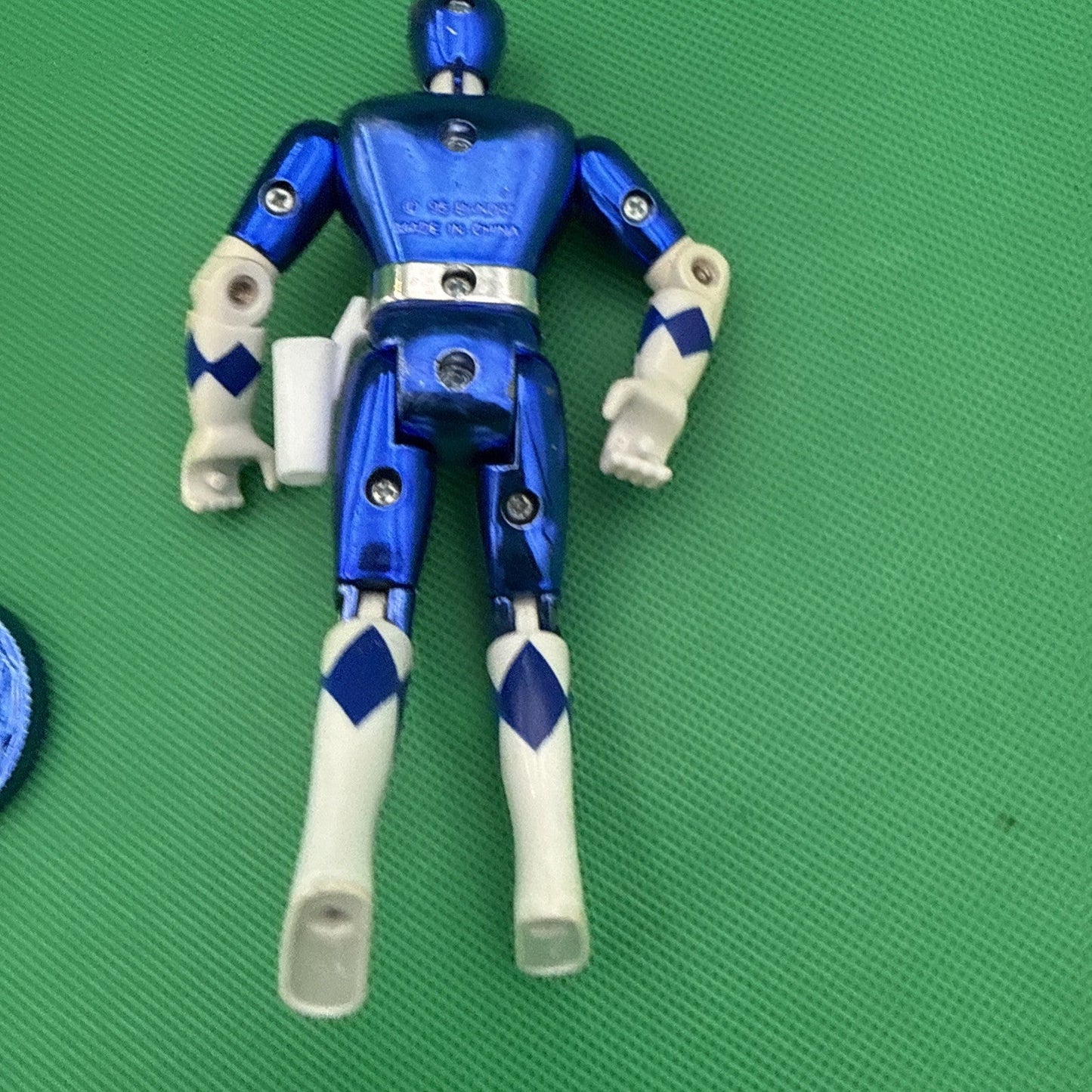Vintage 1995 Bandai Power Rangers Movie, Blue Ranger, 5.5" figure - toyscardscomics