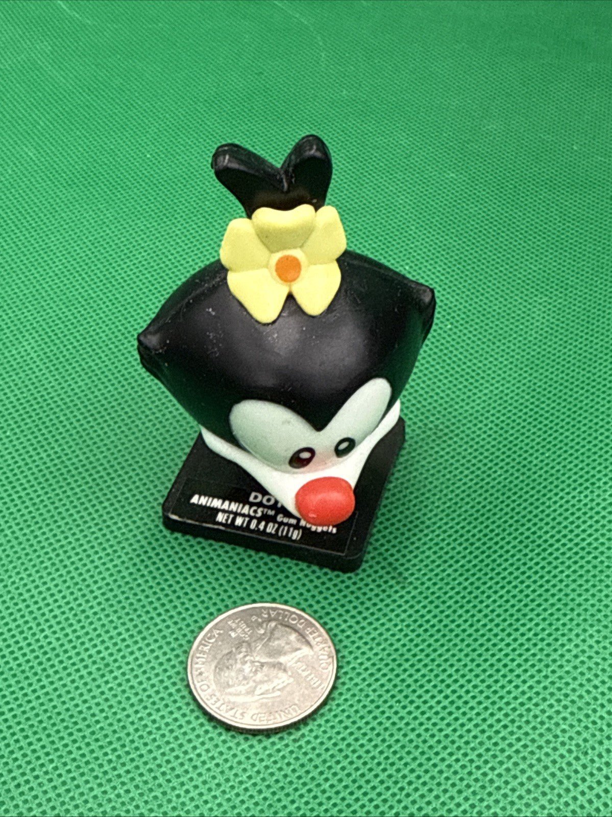 Vintage 1995 Topps DOT Bubble Gum Head Container 3” candy ANIMANIACS 1990’s - toyscardscomics