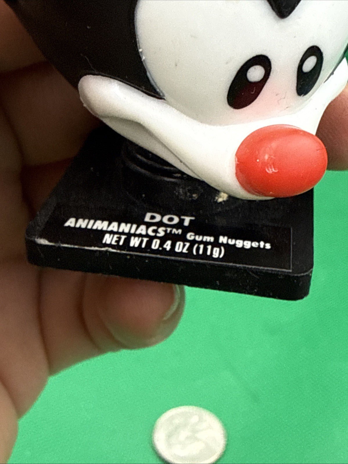 Vintage 1995 Topps DOT Bubble Gum Head Container 3” candy ANIMANIACS 1990’s - toyscardscomics