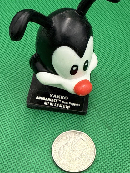 Vintage 1995 Topps YAKKO Bubble Gum Head Container 3” candy ANIMANIACS 1990’s - toyscardscomics