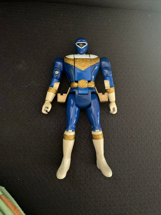 Vintage 1996 Power Rangers Zeo Auto Morphin BLUE Ranger - toyscardscomics