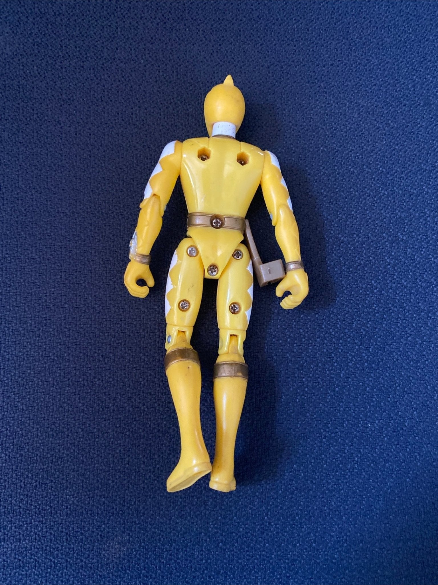 Vintage Bandai Power Rangers Lightspeed Rescue Titanium Ranger Figure Toy 1999 - toyscardscomics