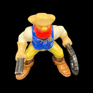 Vintage Fisher Price Wild West Cowboy Figure Bandit whip  Western