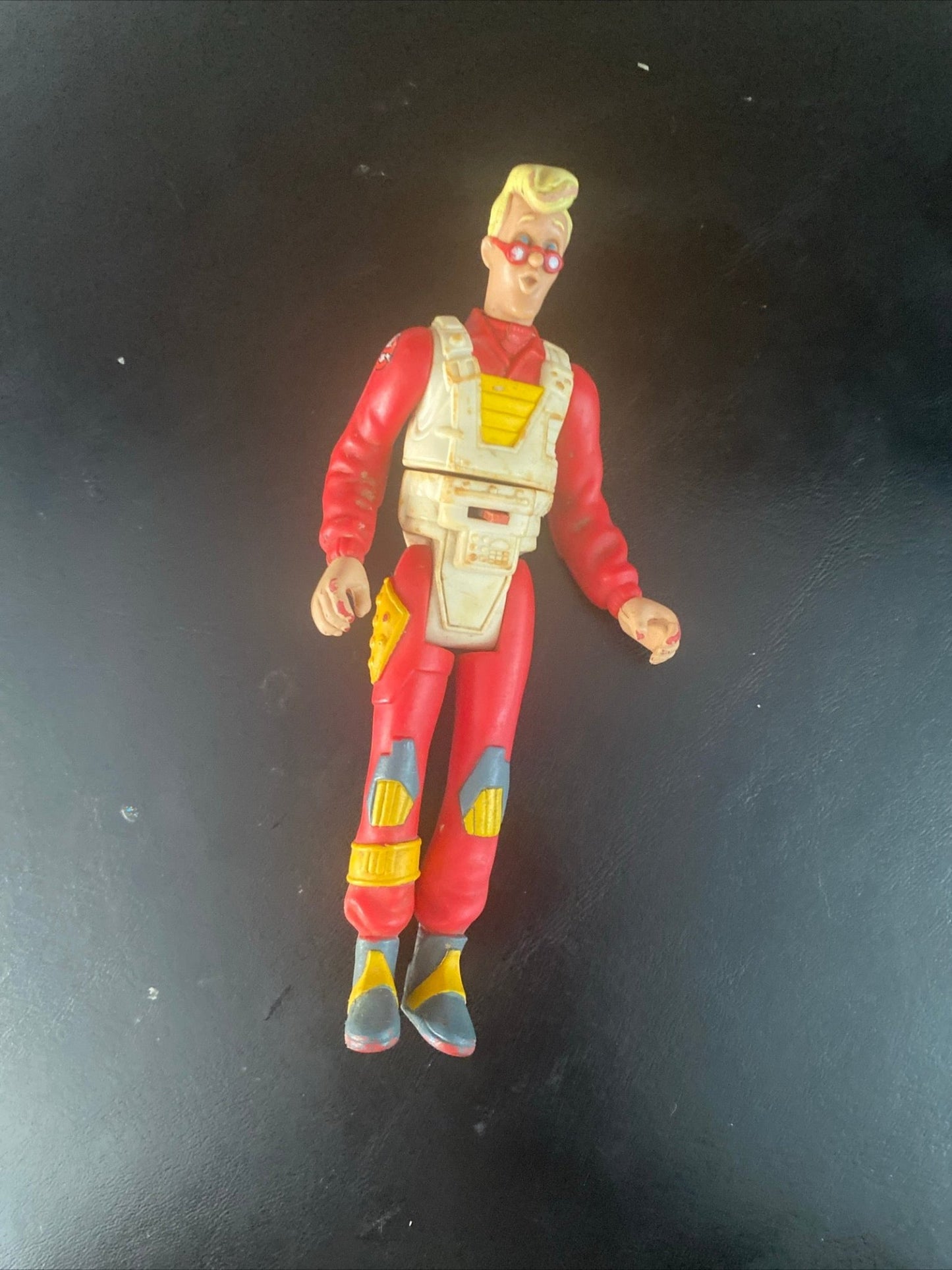 Vintage Kenner 1988 Egon Spengler from The Real Ghostbusters Screaming Heroes loose - toyscardscomics