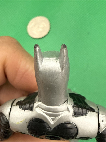 Vintage Kenner 1997 DC Comics Blast - Wing 5” Batman Action Figure Silver & Black - toyscardscomics