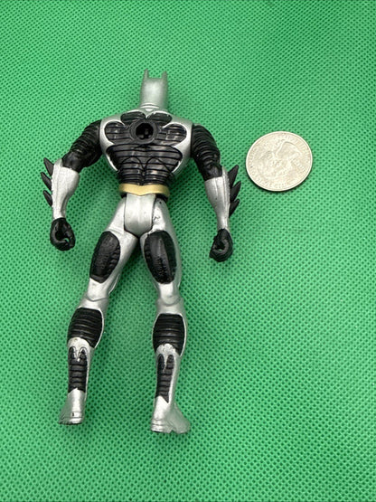 Vintage Kenner 1997 DC Comics Blast - Wing 5” Batman Action Figure Silver & Black - toyscardscomics
