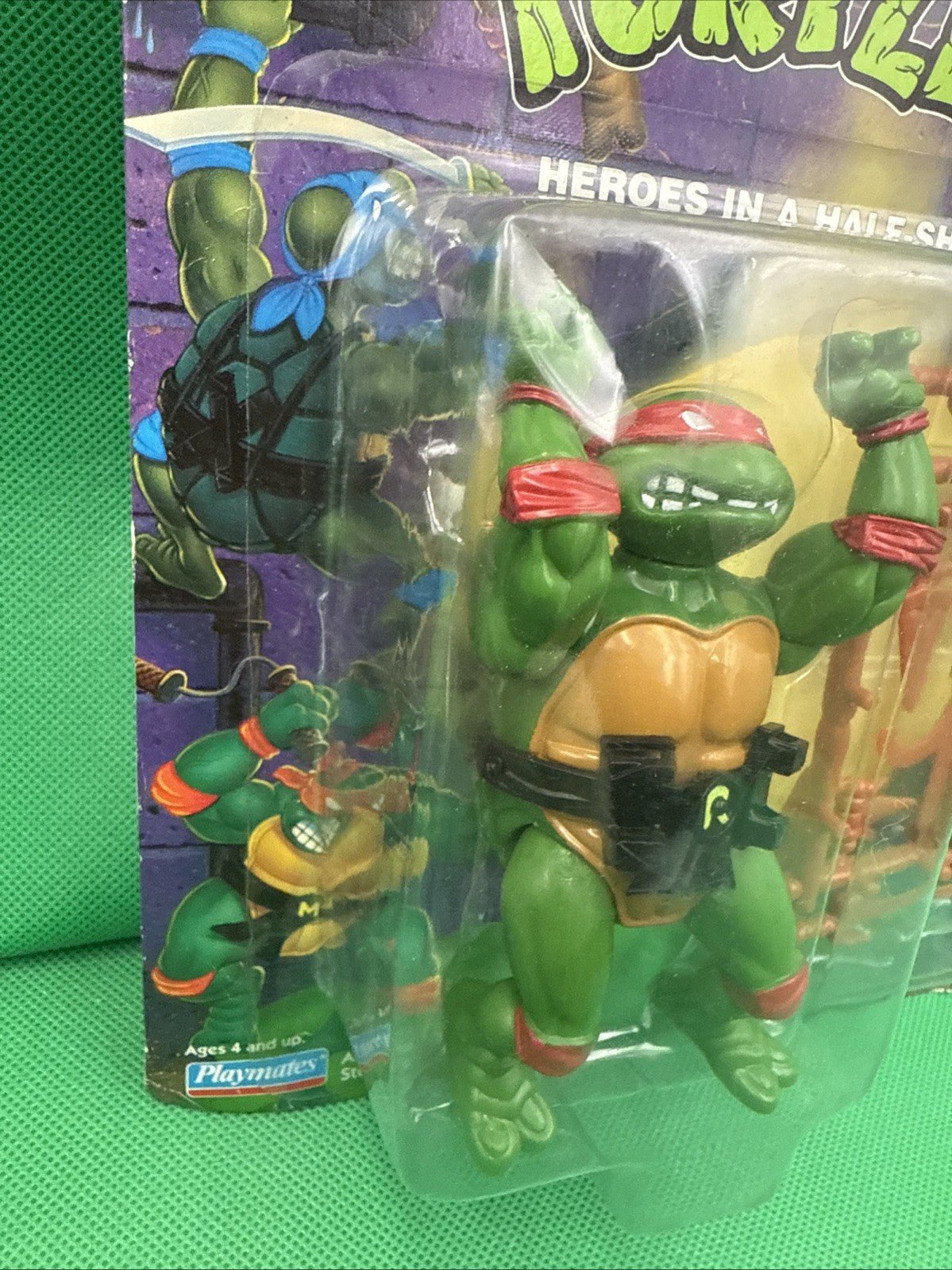 VINTAGE NIB 1998 TEENAGE MUTANT NINJA TURTLES TMNT RAPHAEL RAPH SEALED - toyscardscomics