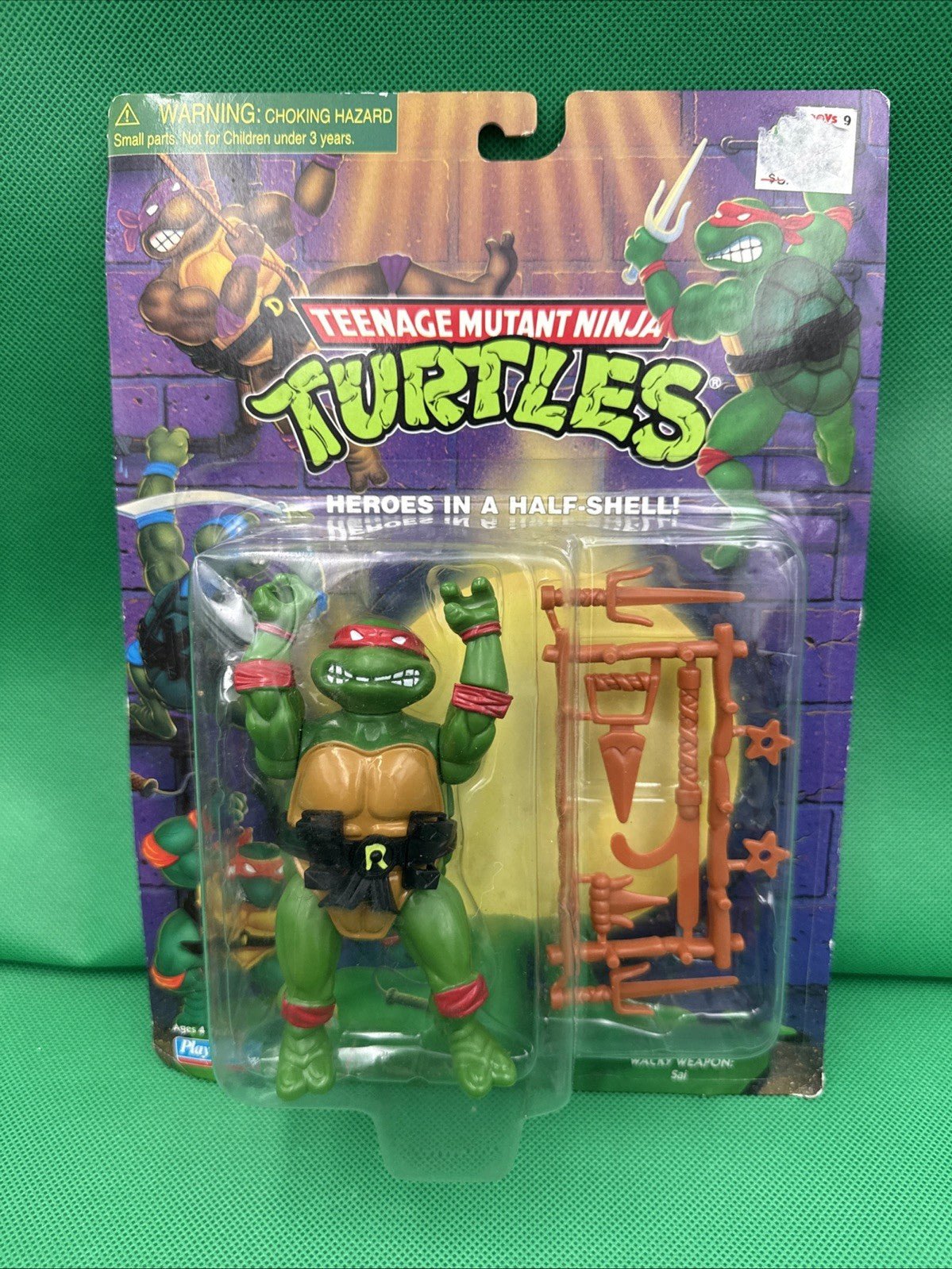 VINTAGE NIB 1998 TEENAGE MUTANT NINJA TURTLES TMNT RAPHAEL RAPH SEALED - toyscardscomics