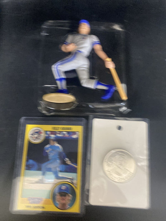 VINTAGE STARTING LINEUP KELLY GRUBER 1991 EDITION TORONTO BLUE JAYS FIGURE SLU - toyscardscomics