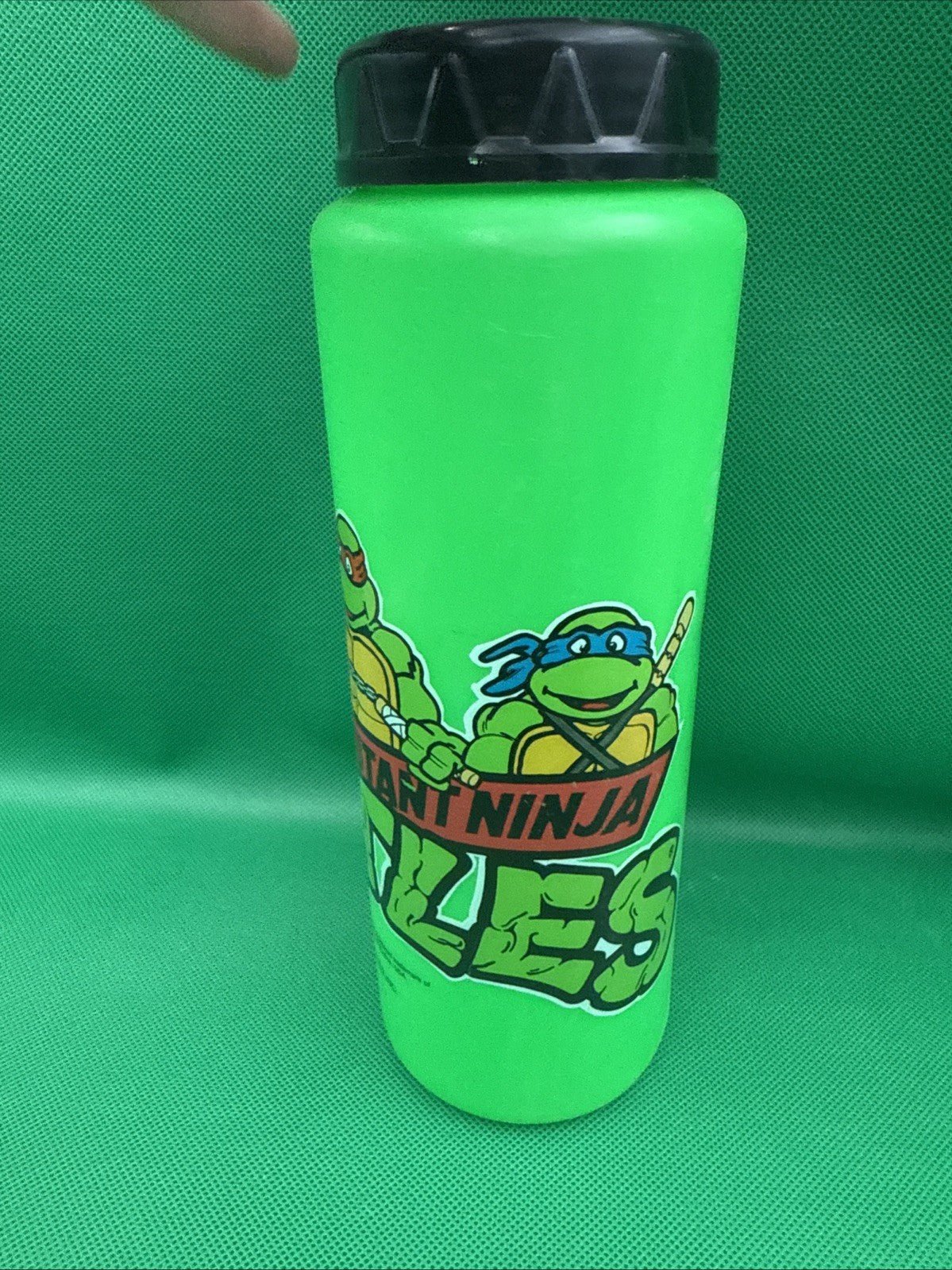 Vintage Teenage Mutant Ninja Turtles TNMT Green Cup 1988 Betras *No Straw - toyscardscomics
