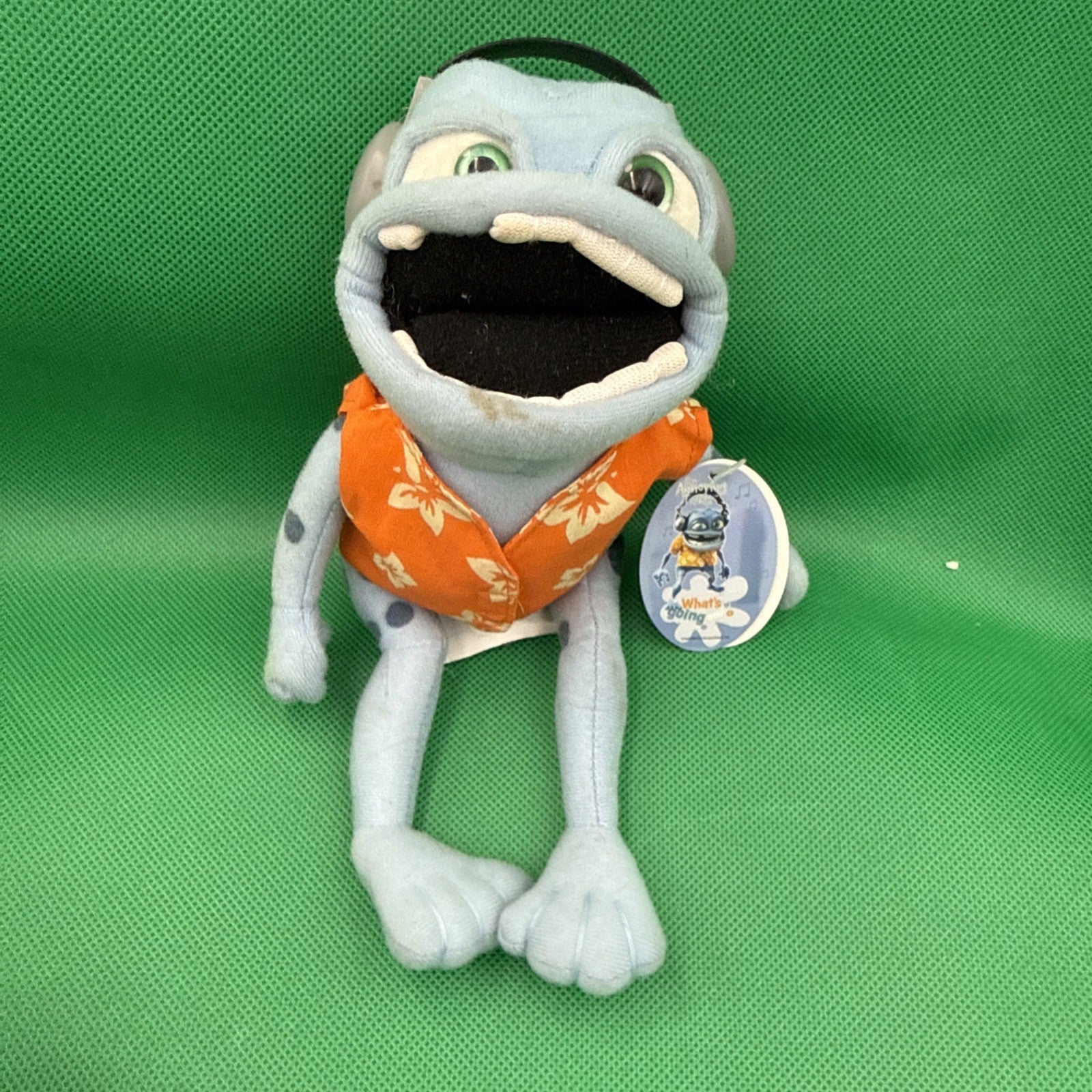 Vintage The Annoying Thing Crazy Frog Plush Toy 9 inches small - toyscardscomics