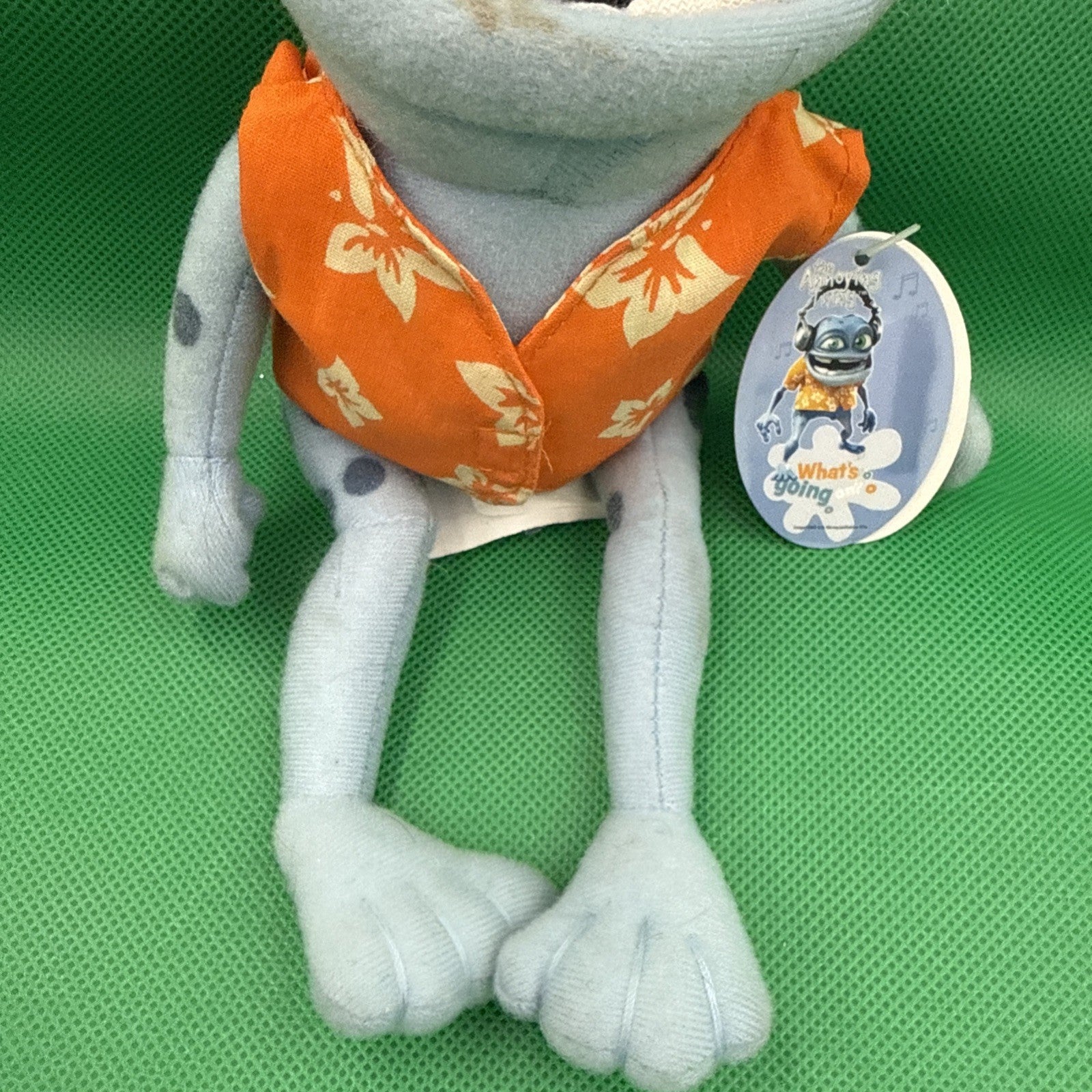 Vintage The Annoying Thing Crazy Frog Plush Toy 9 inches small - toyscardscomics