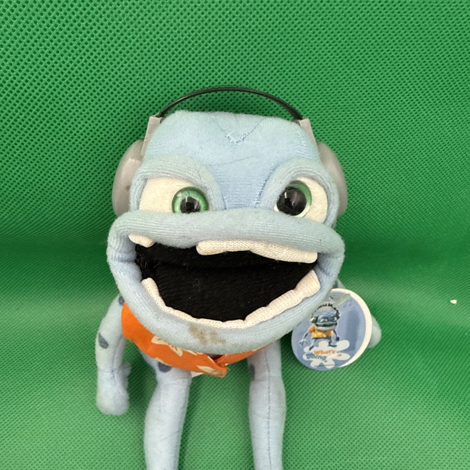 Vintage The Annoying Thing Crazy Frog Plush Toy 9 inches small - toyscardscomics