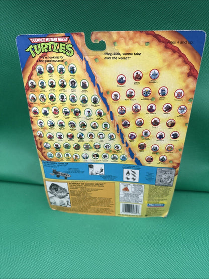 Vintage TMNT Teenage Mutant Ninja Turtles MONDO GECKO with Card Playmates 1994 - toyscardscomics