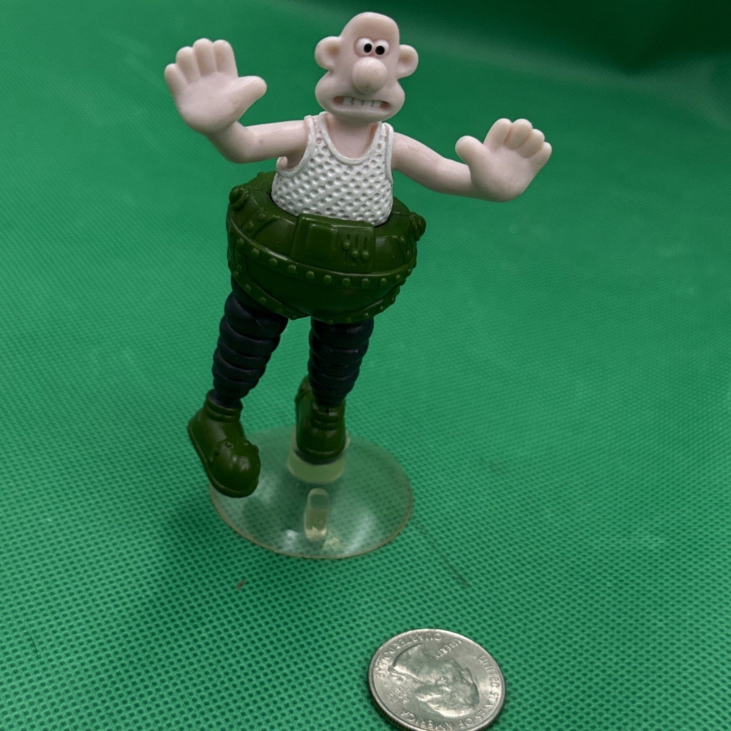 Vintage Wallace Figure Wallace and Gromit Wrong Trousers Suction 1989 Applause - toyscardscomics