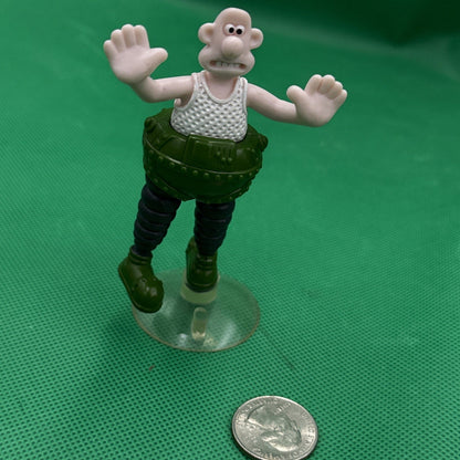 Vintage Wallace Figure Wallace and Gromit Wrong Trousers Suction 1989 Applause - toyscardscomics