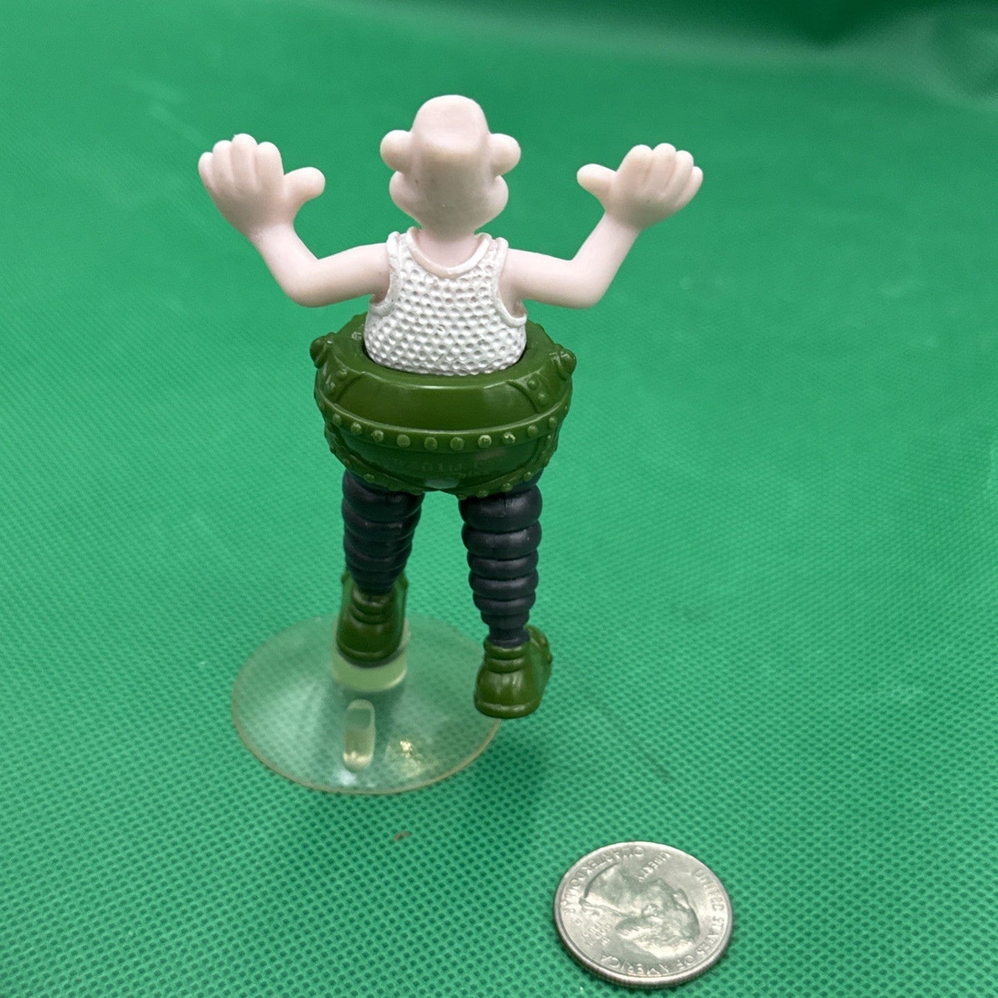 Vintage Wallace Figure Wallace and Gromit Wrong Trousers Suction 1989 Applause - toyscardscomics