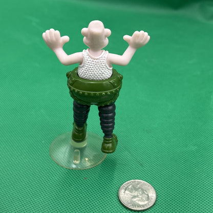 Vintage Wallace Figure Wallace and Gromit Wrong Trousers Suction 1989 Applause - toyscardscomics