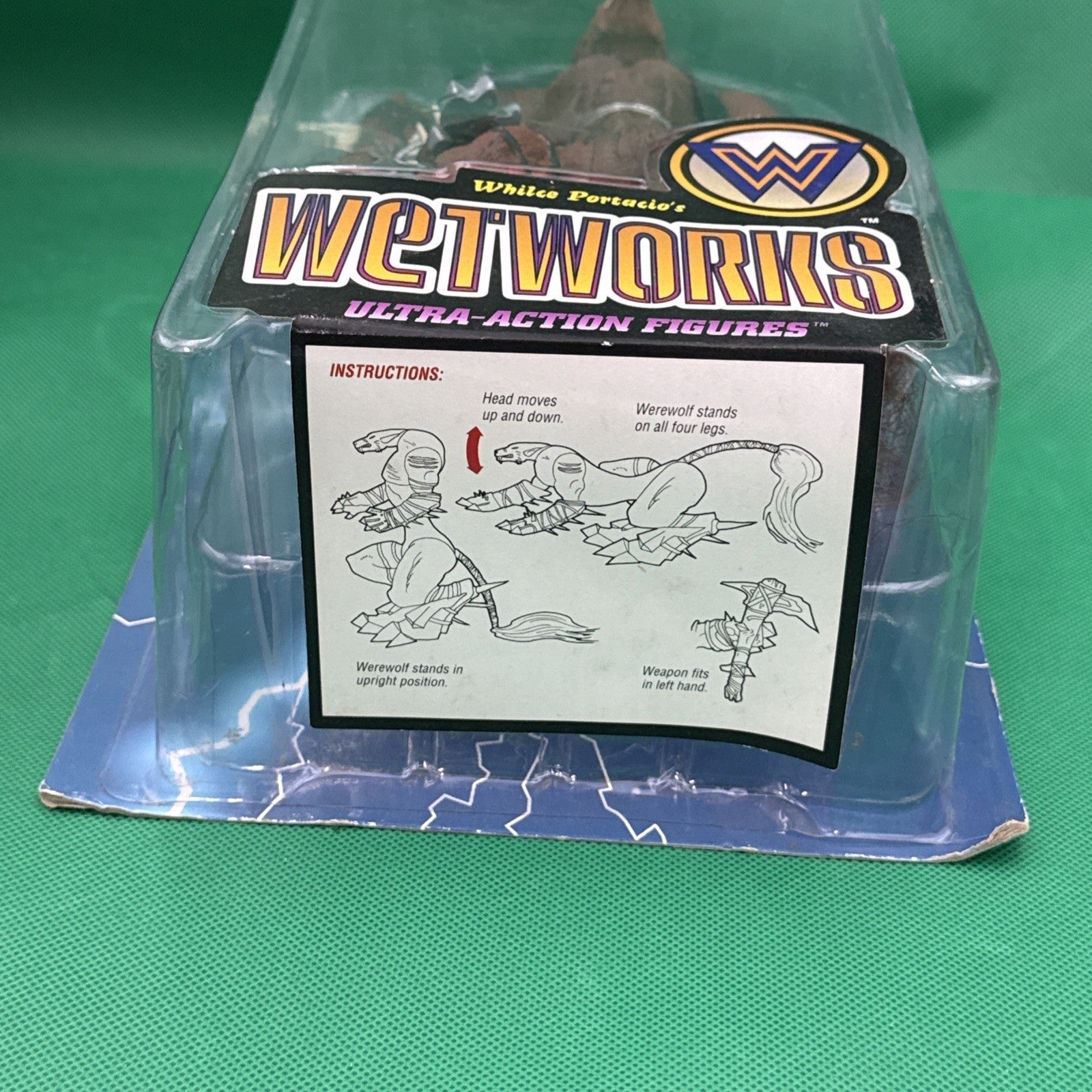 Vtg. 1995 WetWorks Werewolf Brown Variant Series 1 McFarlane 7" Figure SEALED - toyscardscomics