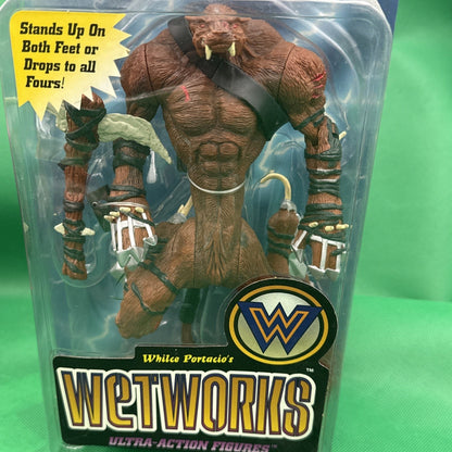 Vtg. 1995 WetWorks Werewolf Brown Variant Series 1 McFarlane 7" Figure SEALED - toyscardscomics