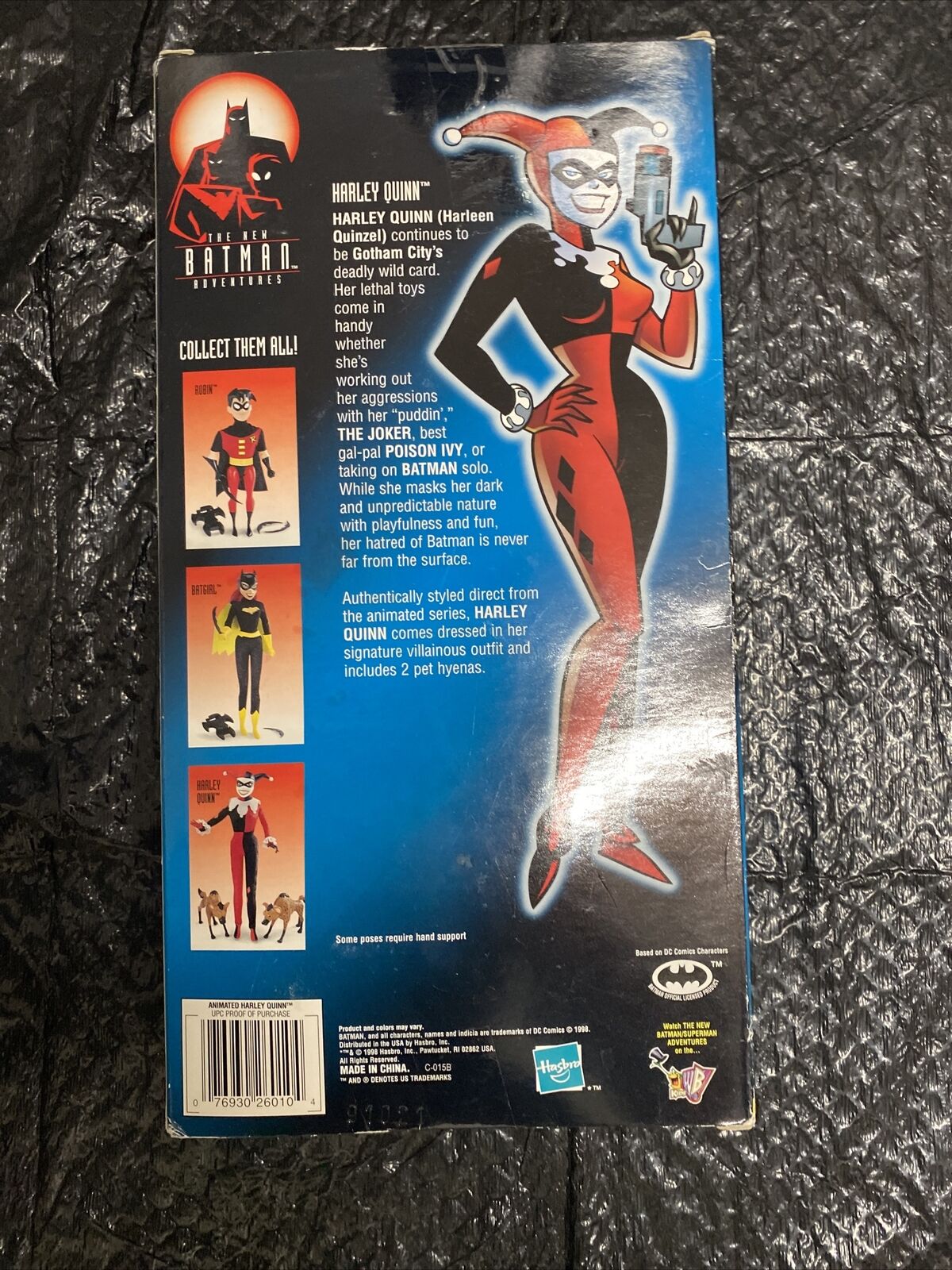 VTG Hasbro Animated Batman Harley Quinn 12" Action Figure 1998 - toyscardscomics